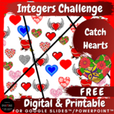 FREE Valentine's Day Math Adding & Multiplying Integers Ch