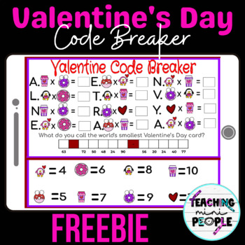 Preview of FREE Valentine’s Day Math Worksheet