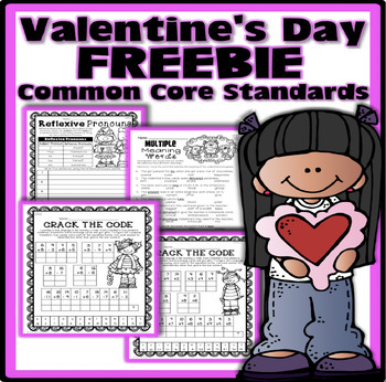 Preview of FREE: Valentine's Day Packet {Fully Aligned to Common Core}