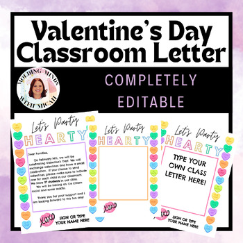 Preview of FREE Valentine's Day Party Classroom Letter