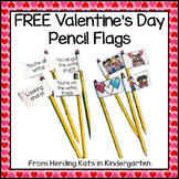 FREE Valentine's Day Pencil Flags