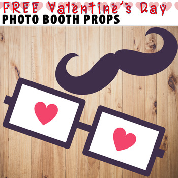 FREE Valentine's Day Photo Booth Props - V-Day Classroom Party Activity ...