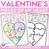 FREE Valentine's Day Pieces of My Heart Activity
