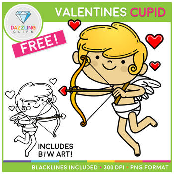 Preview of FREE Valentine Cupid Clip Art