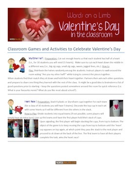 Preview of FREE Valentine's Day Games and Activities