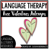 FREE Valentines Day Opposites for Speech Therapy Vocabulary