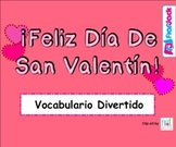 FREE Valentine's Day Spanish Vocabulary SMART BOARD Game