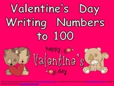 FREE Valentine's Day Writing Numbers to 100- Kindergarten 