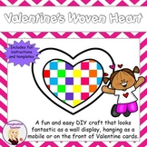 FREE Valentine's Woven Heart Craft