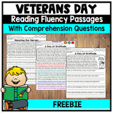 FREE Veteran's Day Reading Passage and Comprehension Questions