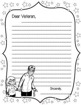 Veteran's Day Letter Writing Paper – Teacher Doodles