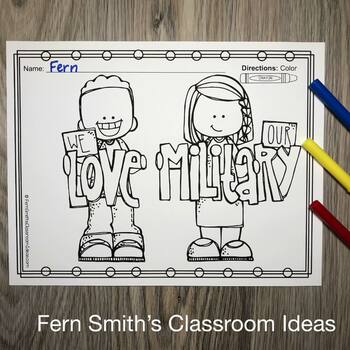 Veterans Day Coloring Pages Freebie By Fern Smith S Classroom Ideas