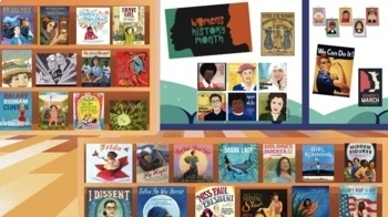 Preview of FREE Virtual Women's History Month Library (Elementary)