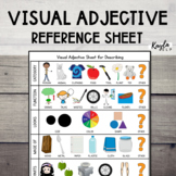 FREE Visual Adjective Describing Sheet