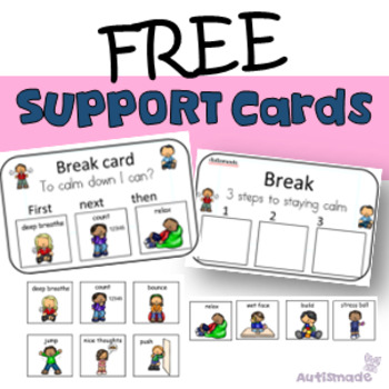 Preview of FREE - Visual Support Cards