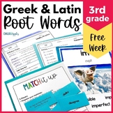 FREE WEEK of 3rd Grade Vocabulary Activities for Greek & L