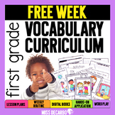 FREE WEEK of First Grade Vocabulary Curriculum