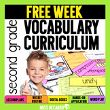 FREE WEEK of Second Grade Vocabulary Curriculum