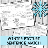 FREE WINTER PICTURE SENTENCE MATCH