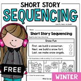 FREE - WINTER Sequencing Short Stories | Reading Pages for