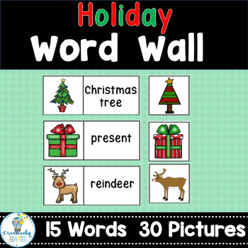 Preview of FREE WORD WALL-December Holidays