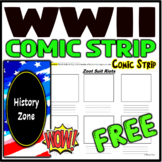FREE WWII World War Two (2) Zoot Suit Riot Timeline Comic Strip Worksheet