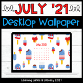 FREE Wallpaper Background July 2021 Desktop Calendar July 