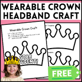 FREE| Wearable Crown Headband Craft| Fun Art Activities fo