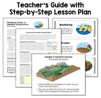 weathering and erosion sorting activity free by laura candler tpt