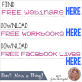 FREE Webinar and Facebook Live Information from Jen Bengel