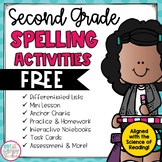 Spelling Activities Second Grade FREE