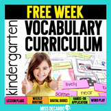 FREE Week of Kindergarten Vocabulary Curriculum