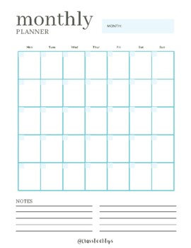 FREE Weekly Planner Pages by Monica Burns - ClassTechTips | TPT