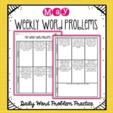 FREE | May Daily Word Problems | 4th Grade | Distance Learning