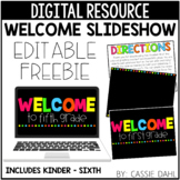 FREE Welcome Slideshow Template (Editable)