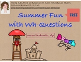 FREE Wh Questions Activity for Summer Language Practice