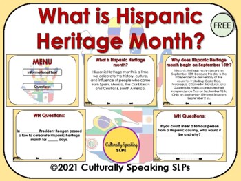 Preview of FREE: What is Hispanic Heritage Month?