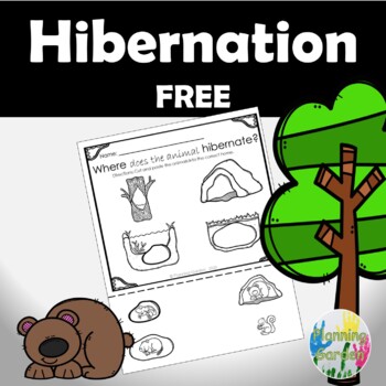 Preview of FREE Where does the animal Hibernate? {Hibernation}