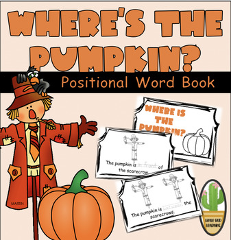 Preview of FREE Where's the Pumpkin? Positional Words Book