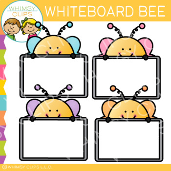 Preview of FREE Whiteboard Bee Clip Art
