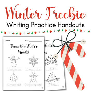 Preview of FREE Winter Handwriting Practice