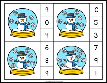 Free Winter Counting To Ten Center Activity - Miss Kindergarten