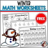 FREE: Winter Math Worksheets