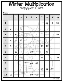 FREE Winter Multiplication: Worksheets and Task Cards by Kiki s Kubby