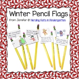 FREE Winter Pencil Flags