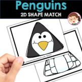 FREE Winter Penguins Igloo 2D Shape Matching | Preschool P