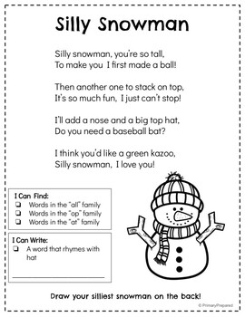 FREE Winter Poem Packet! by PrimaryPrepared | TPT