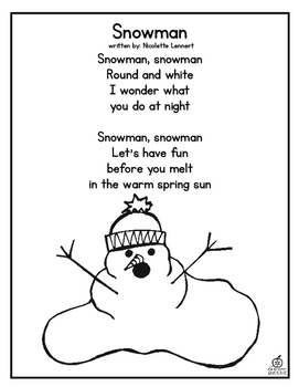 FREE Winter Poem of the Week (One Week Sample) by The Classroom Creative