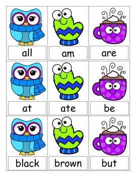 FREE Winter Spectacular Sight Word UNO (Primer) by The Love of Coaching