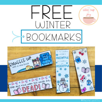 Preview of FREE Winter Themed Coloring Bookmarks